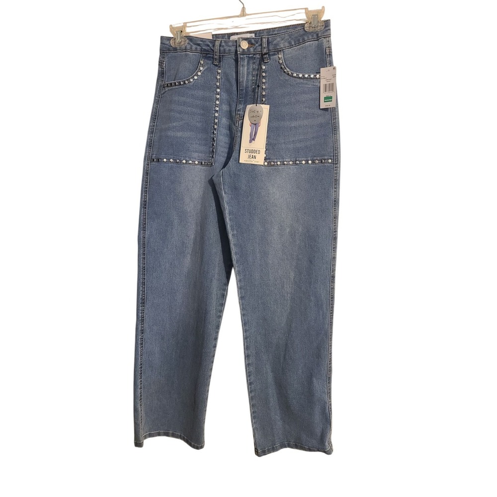 Vanilla Star Studded Juniors' Mid Rise Bootcut Jeans - New with tags - Size 28/8